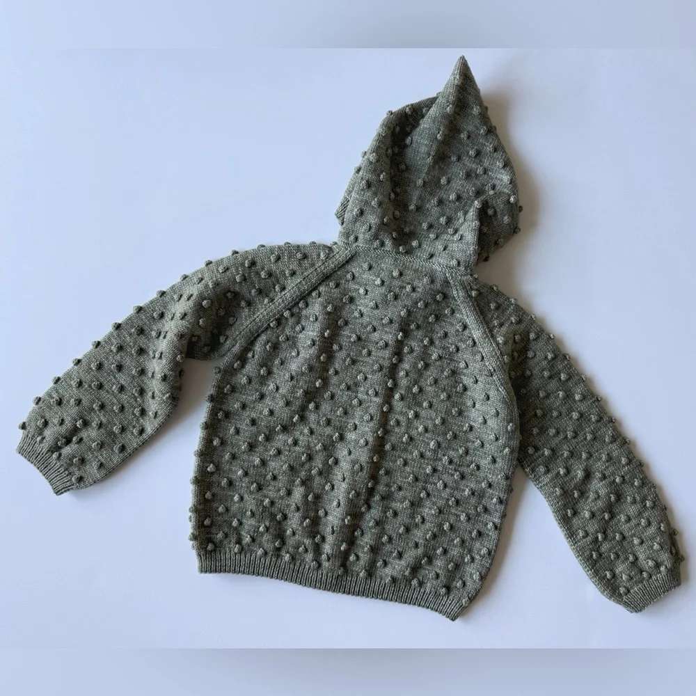 Misha And Puff Hooded Cardigan - Seal Grey - Picture 2 of 5